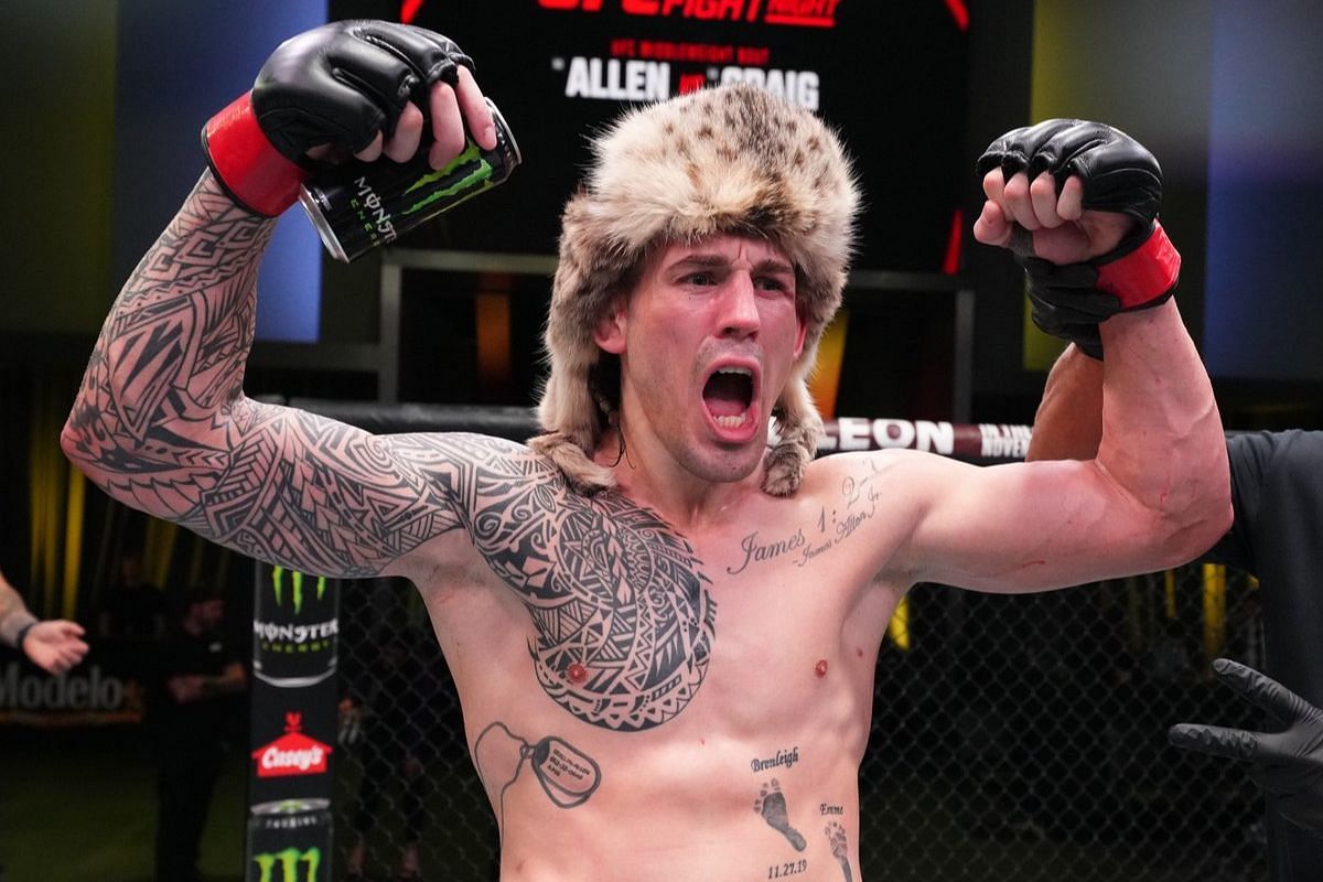 Brendan Allen should now be considered a true contender at 185lbs [Image Credit: @ufc on X]