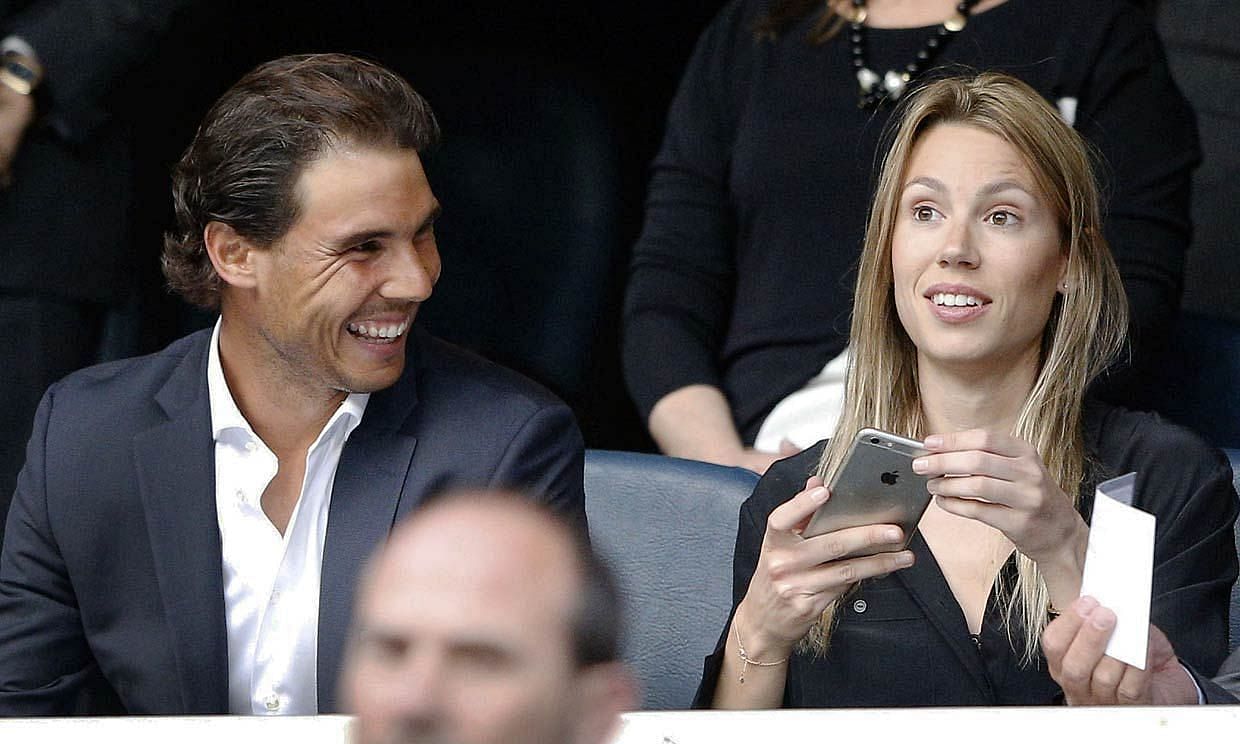 Rafael Nadal with his sister Maribel in public