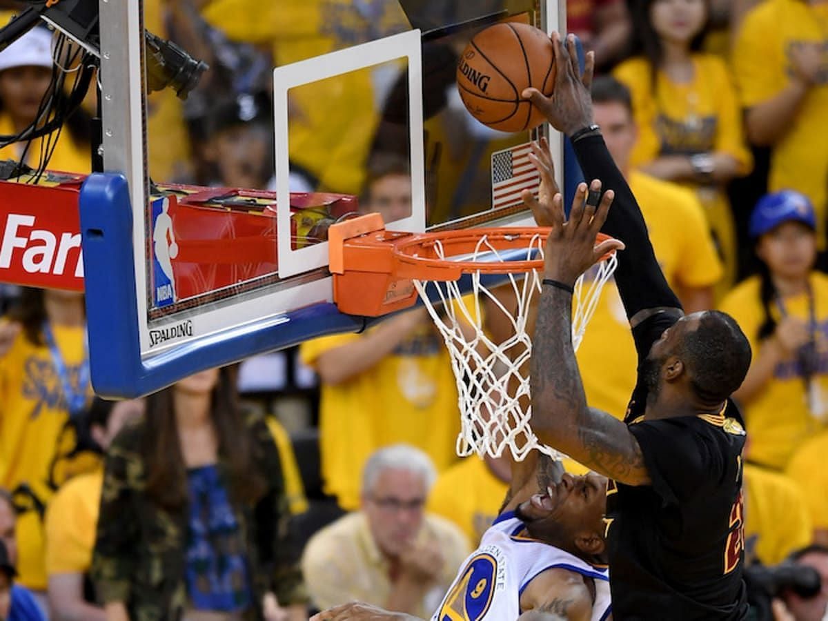James&#039; game-winning chase-down block in the 2016 NBA Finals