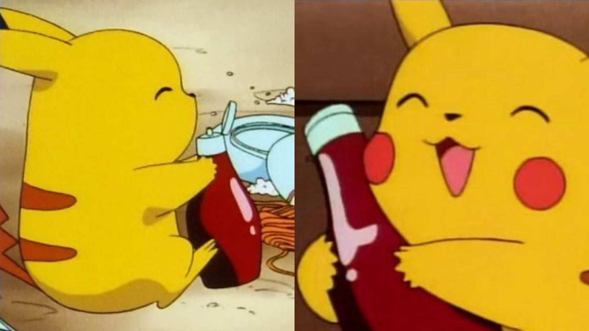 Pikachu's love for Ketchup (Image via The Pokemon Company)