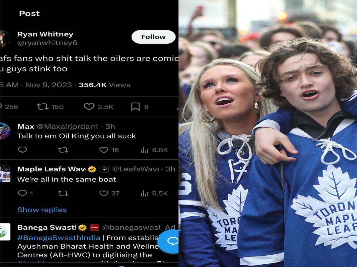  Maple Leafs fans come to the rescue after Ryan Whitney disses Toronto