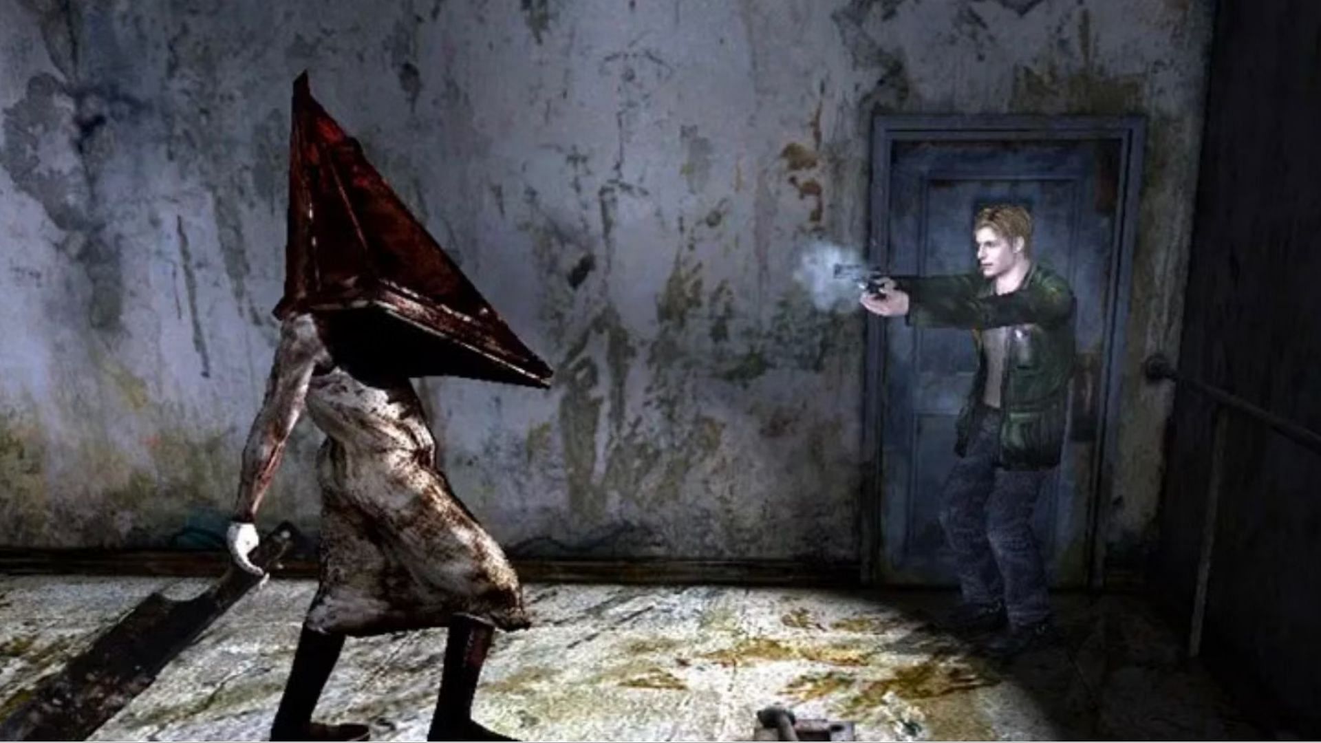 The Pyramid Head has earned a significant following among dedicated horror gamers (Image via Konami)