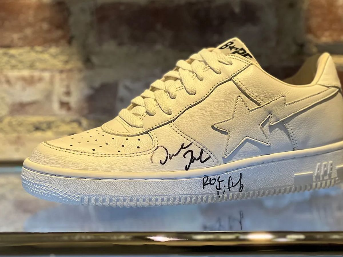 BAPE STA Signed by Jay-Z (Image via Sneaker News)