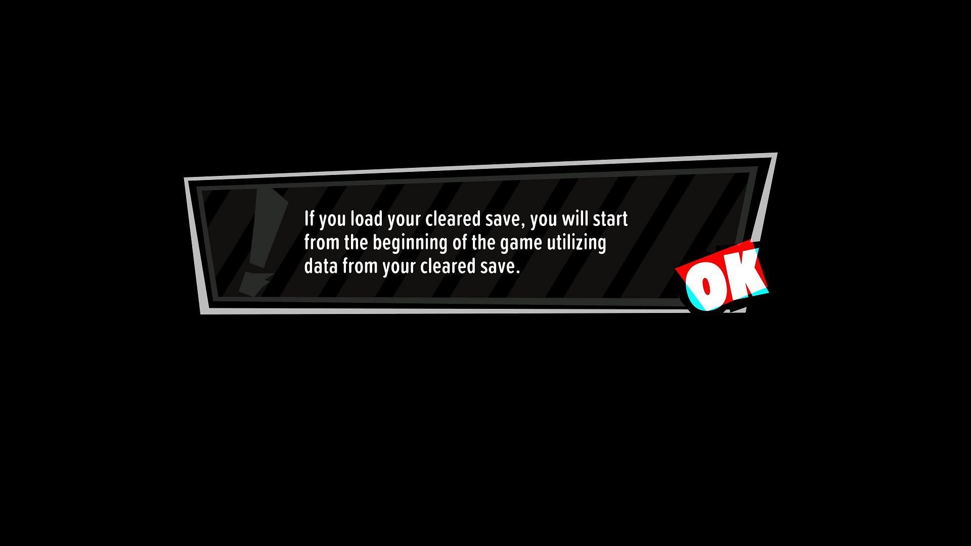 You can start a New Game Plus with Cleared Save (Image via Atlus)