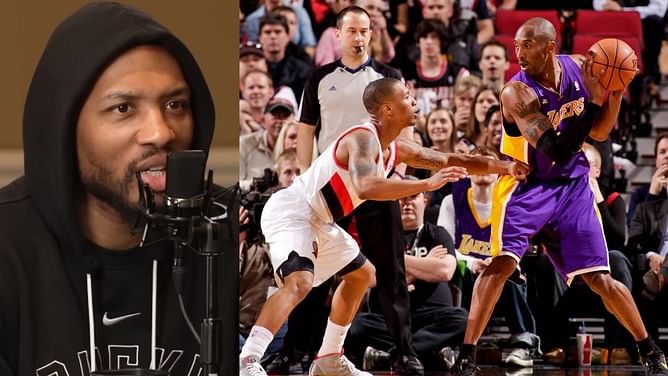 Damian Lillard revisits Kobe Bryant going ballistic on Lakers' teammates in his debut game: "A real general out there"