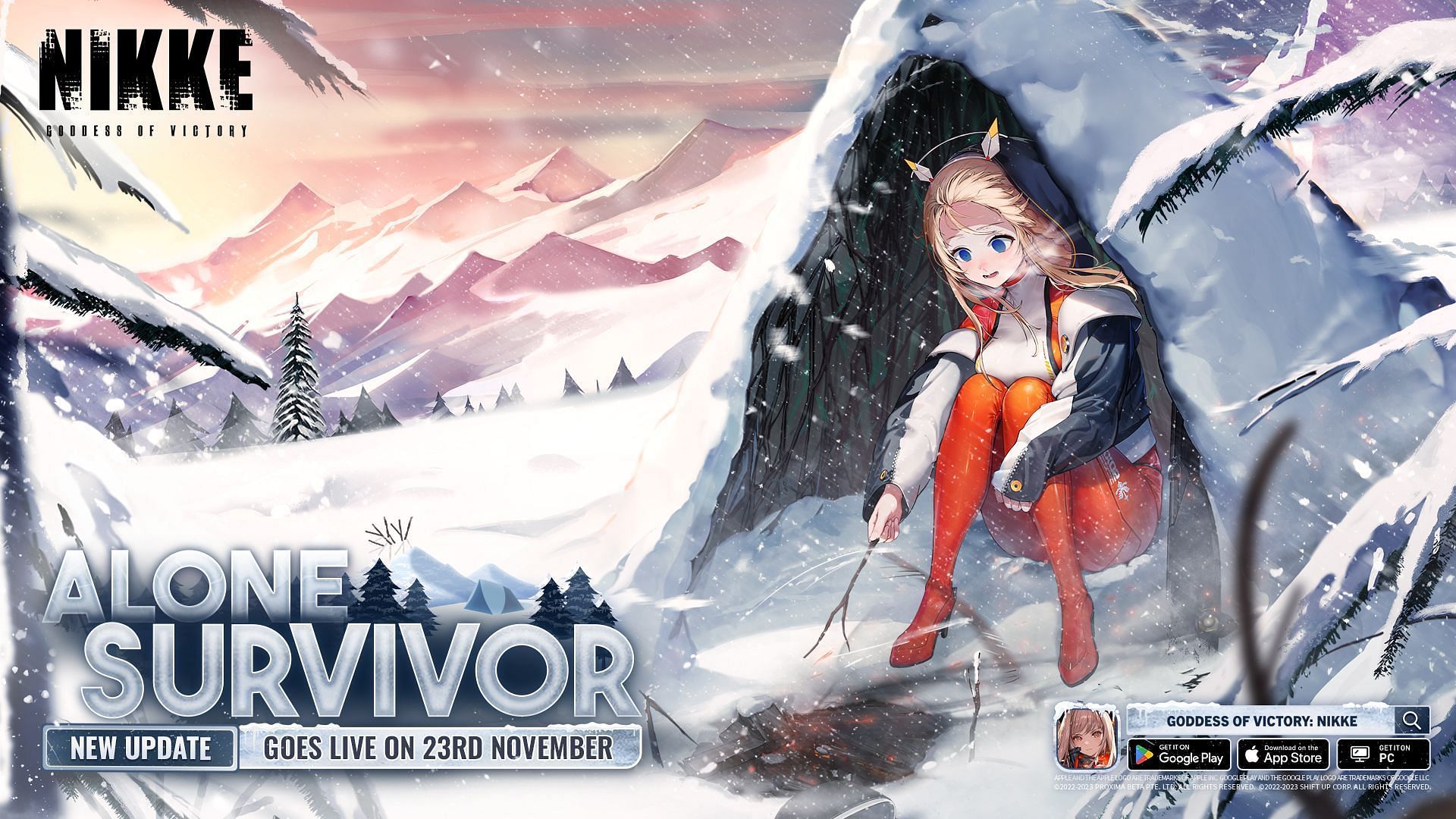 Goddess of Victory Nikke Alone Survivor event goes live on November 23, 2023. (Image via Shift Up)