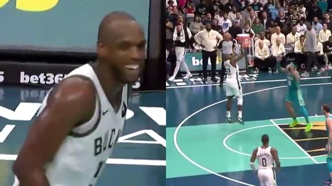 Watch: Khris Middleton accidentally sprinkles some 'Luka Magic' with wild dish to Malik Beasley