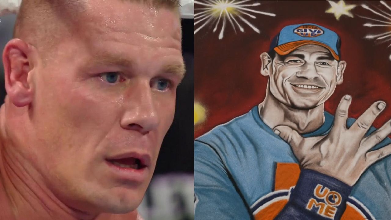 Cena put up a tweet reacting to the art