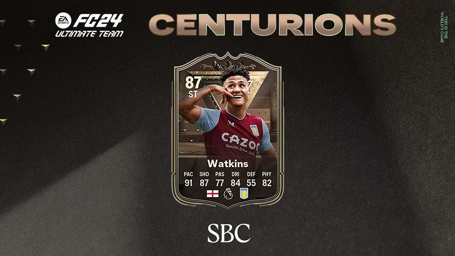 EA FC 24 Ollie Watkins Centurions SBC 