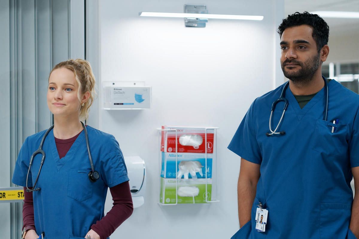 Laurence Leboeuf and Hamza Haq in Transplant Season 4 (Image via CTV)