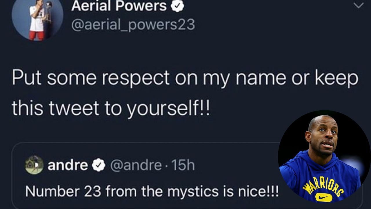 Andre Iguodala and Aerial Powers lit up Twitter in 2020 with a heated exchange.