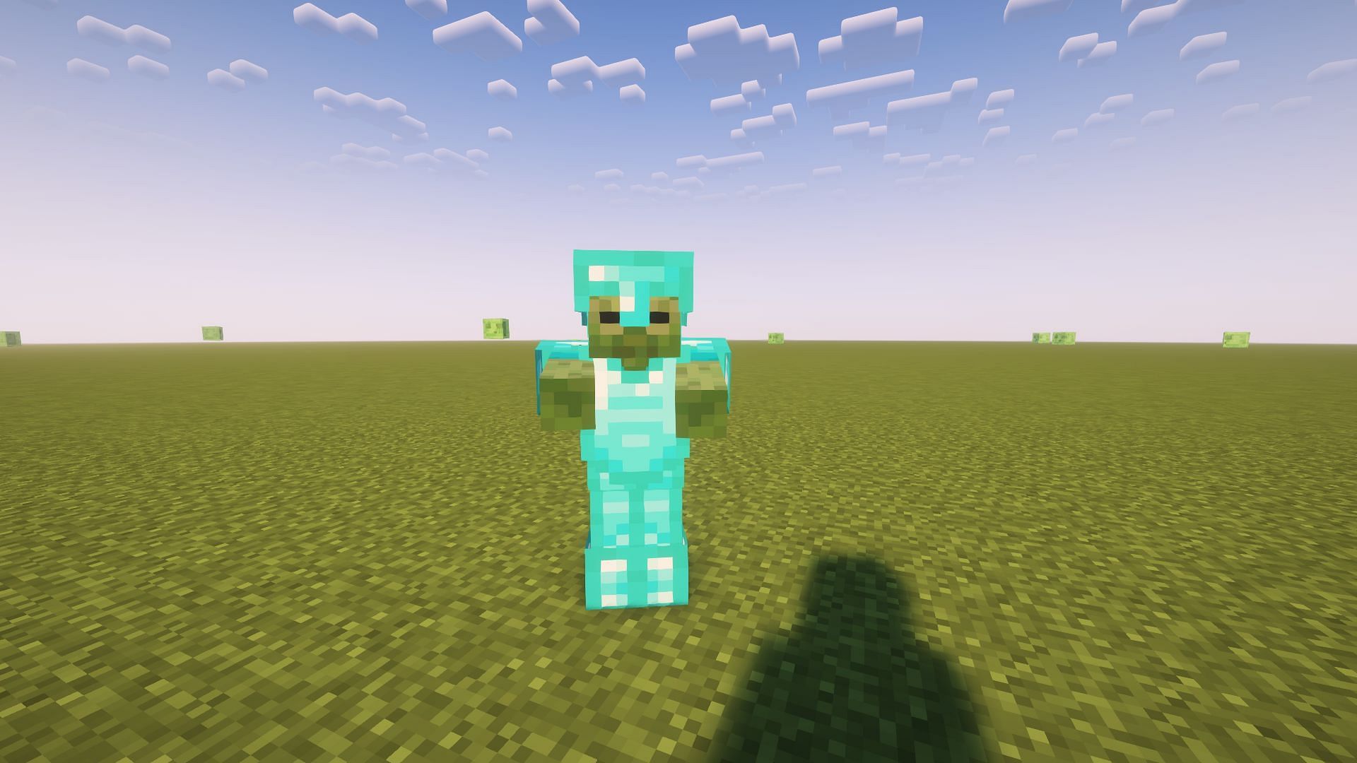 Certain mobs can spawn naturally in Minecraft wearing armor parts (Image via Mojang)