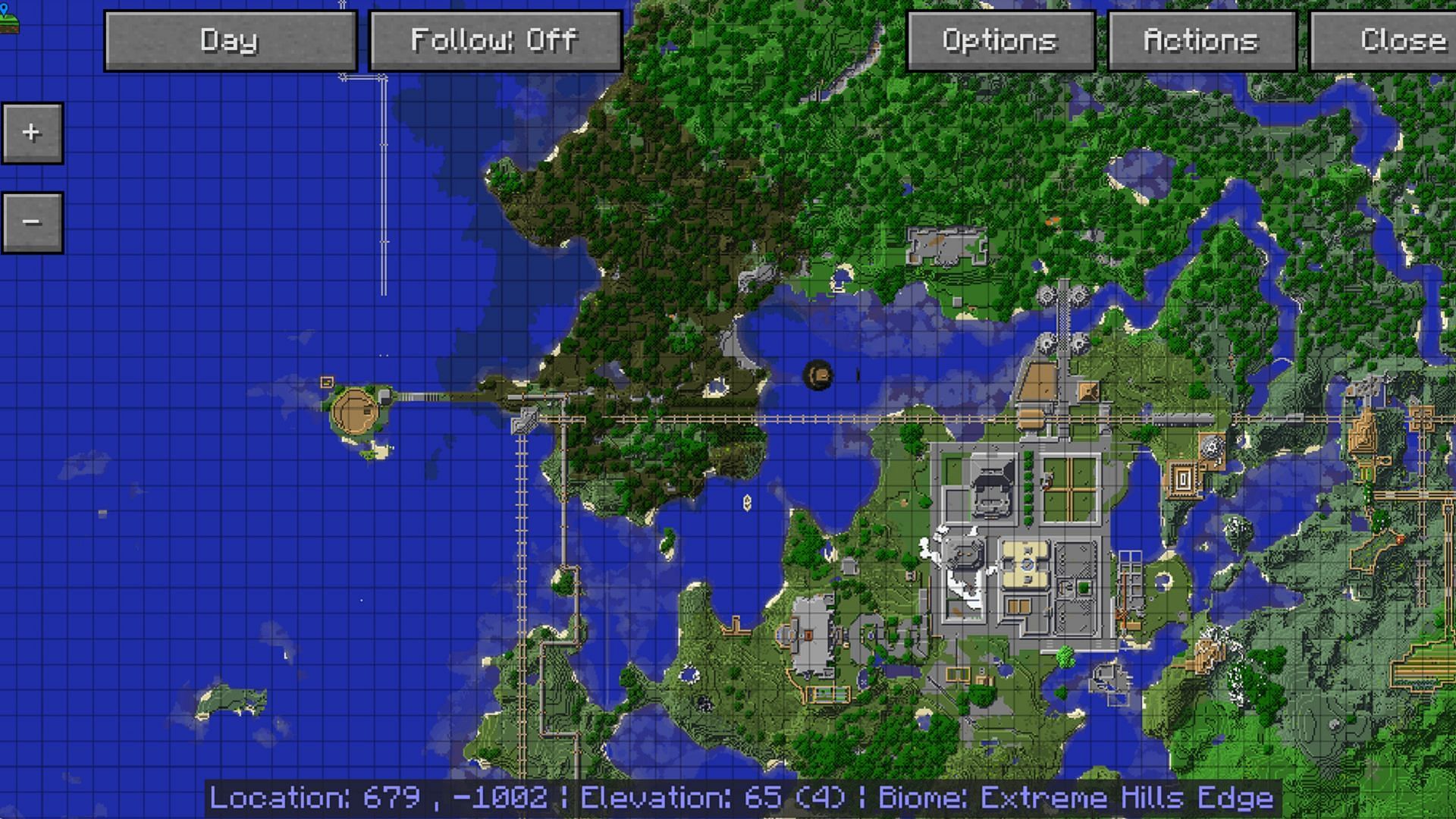 JourneyMap ensures players won&#039;t get lost easily (Image via TechBrew/Minecraft Mods)