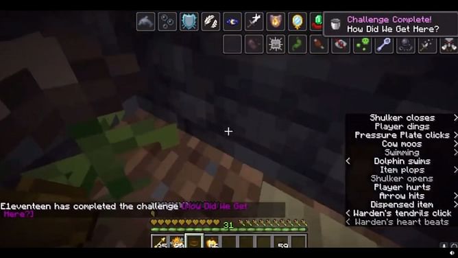 Minecraft player manages to achieve "How did we get here?" advancement after 17 attempts