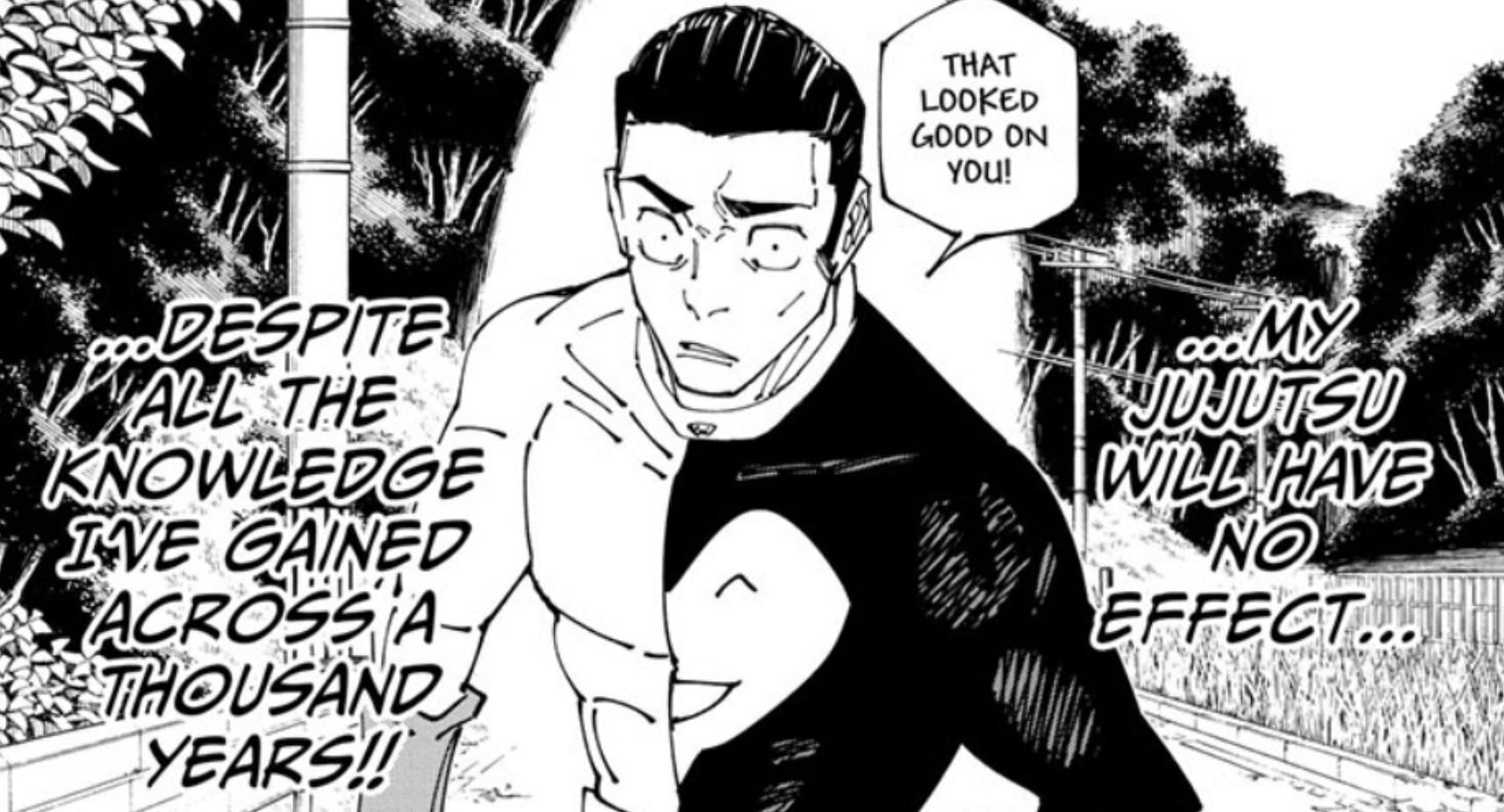 Fumihiko Takaba as seen in Jujutsu Kaisen manga (Image via Shueisha)