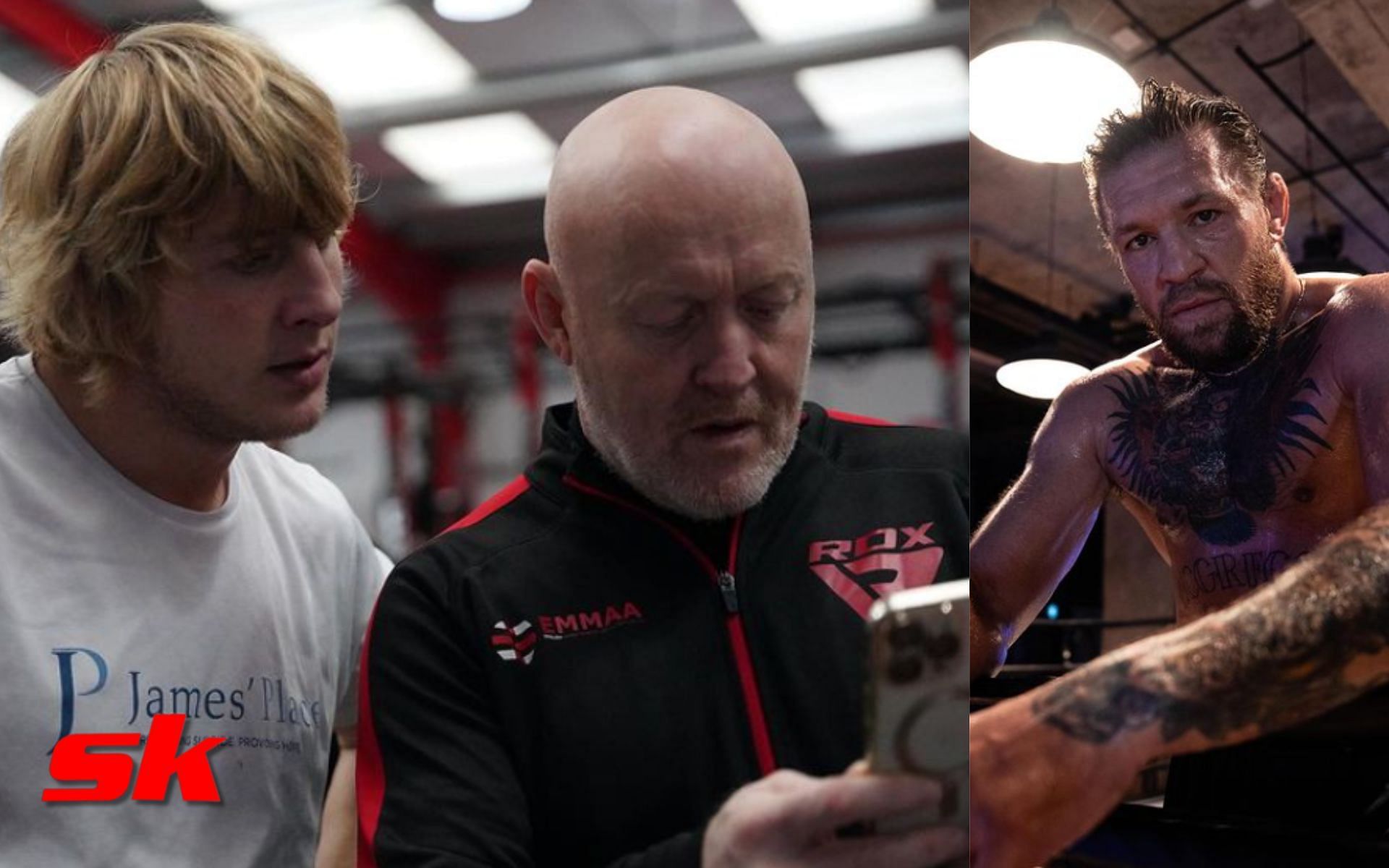 Paddy Pimblett in training (left - via @theufcbaddy), Conor McGregor (right - @thenotoriousmma)