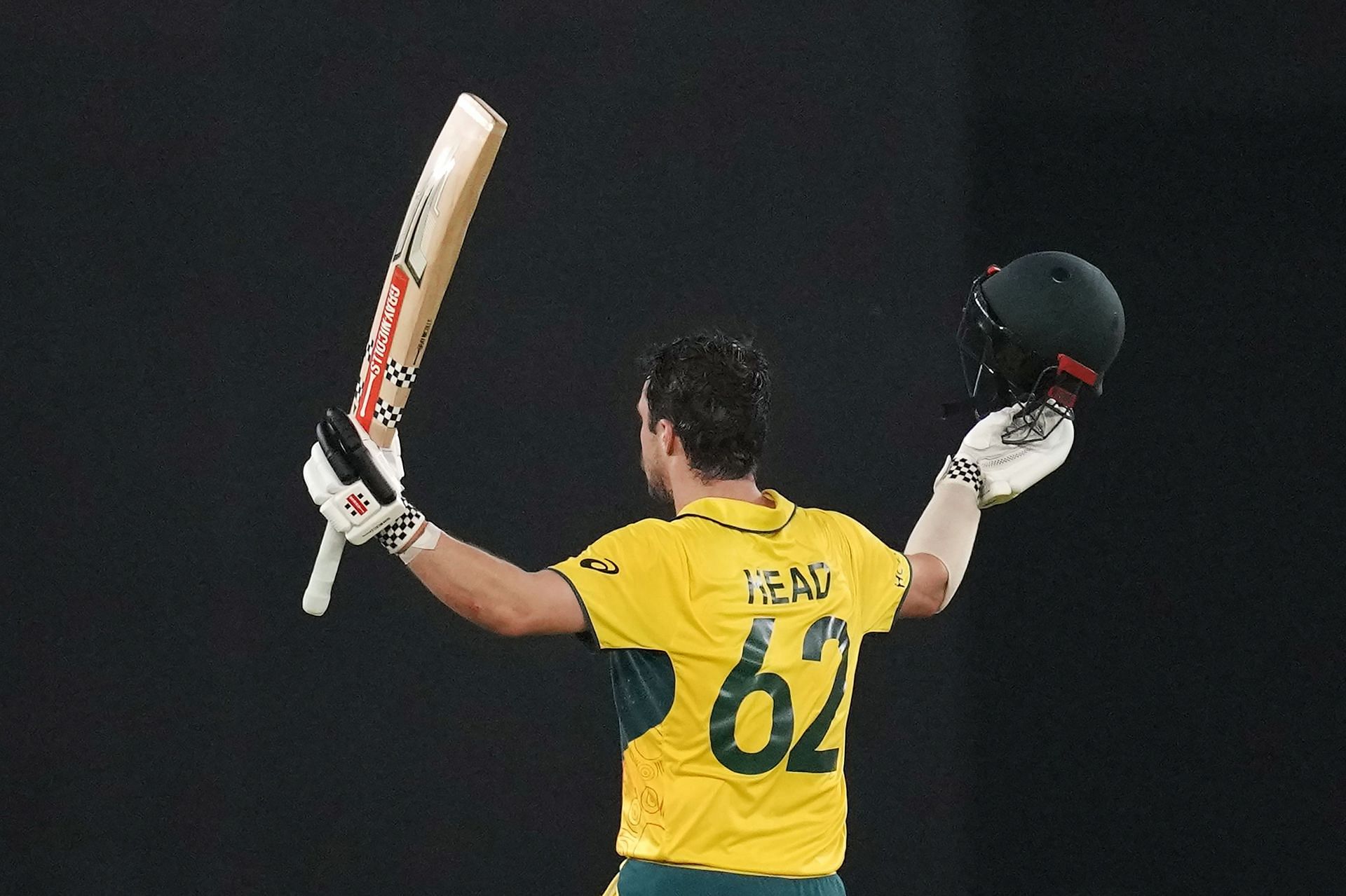 Travis Head celebrates his hundred in the 2023 World Cup final. (Pic: iplt20.com)