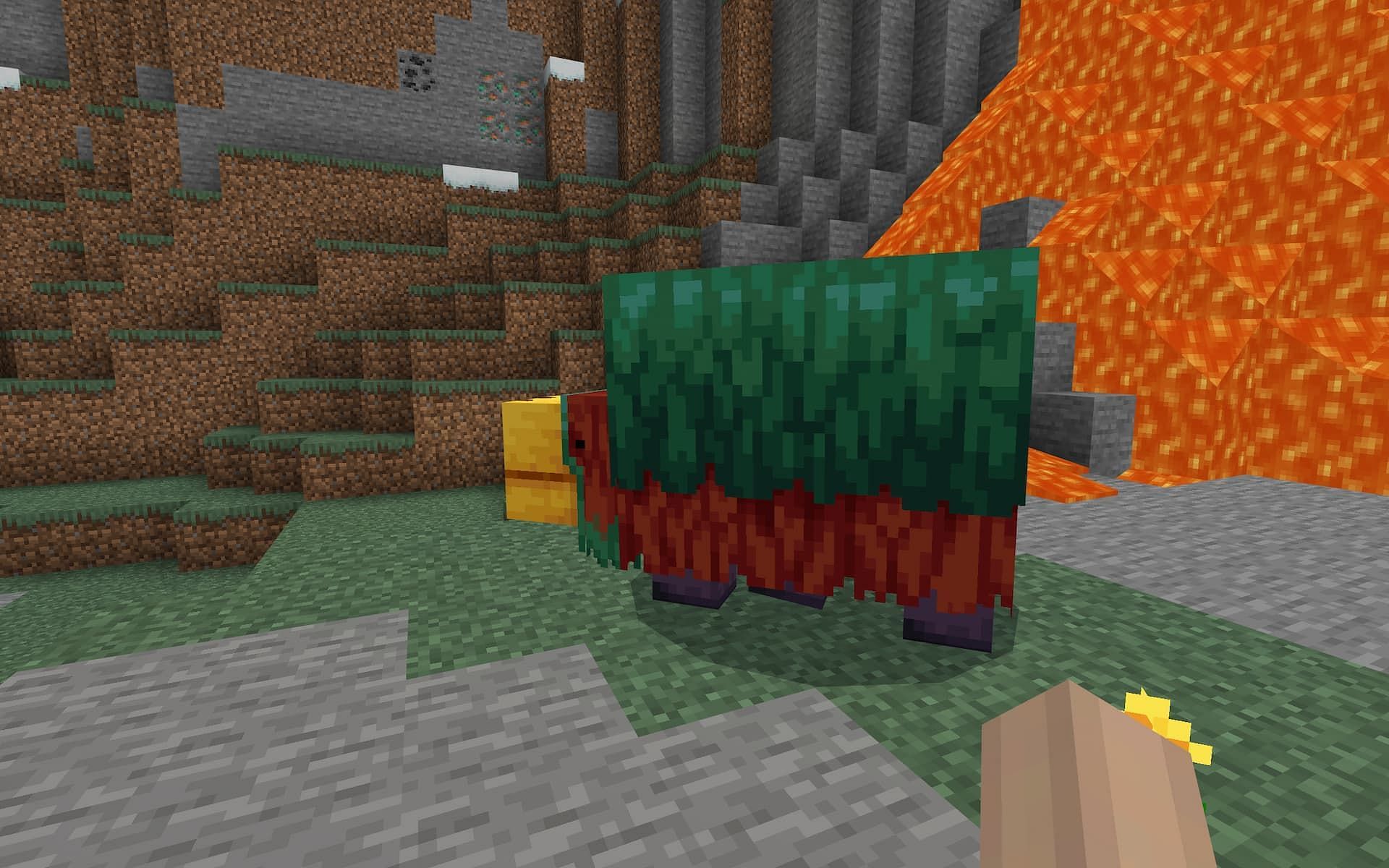 Players must first locate a sniffer to ride (Image via Mojang)