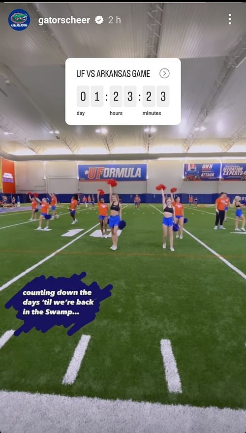 Credit: Florida Gators cheer squad IG