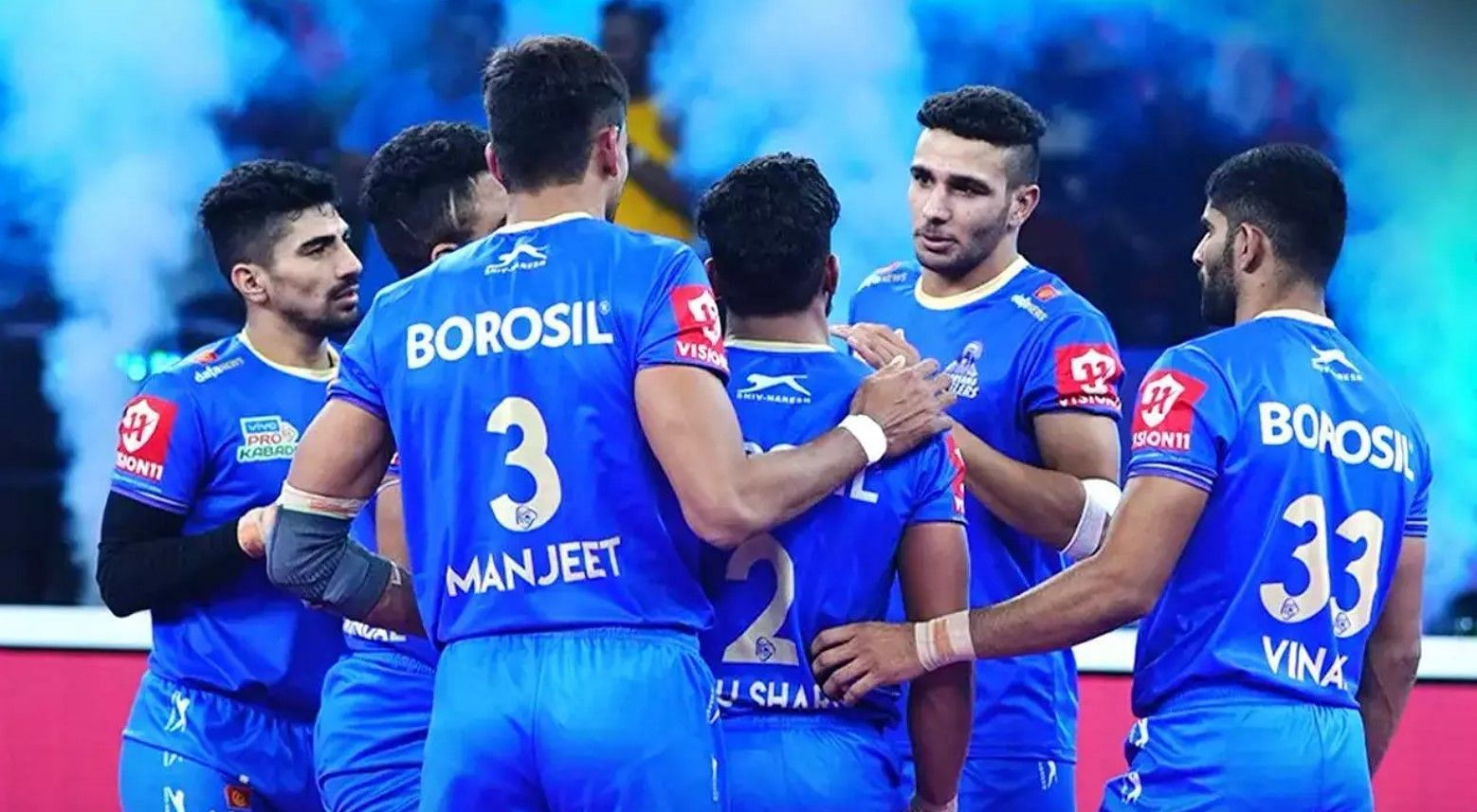 Haryana Steelers players in action. (Image: PKL) 