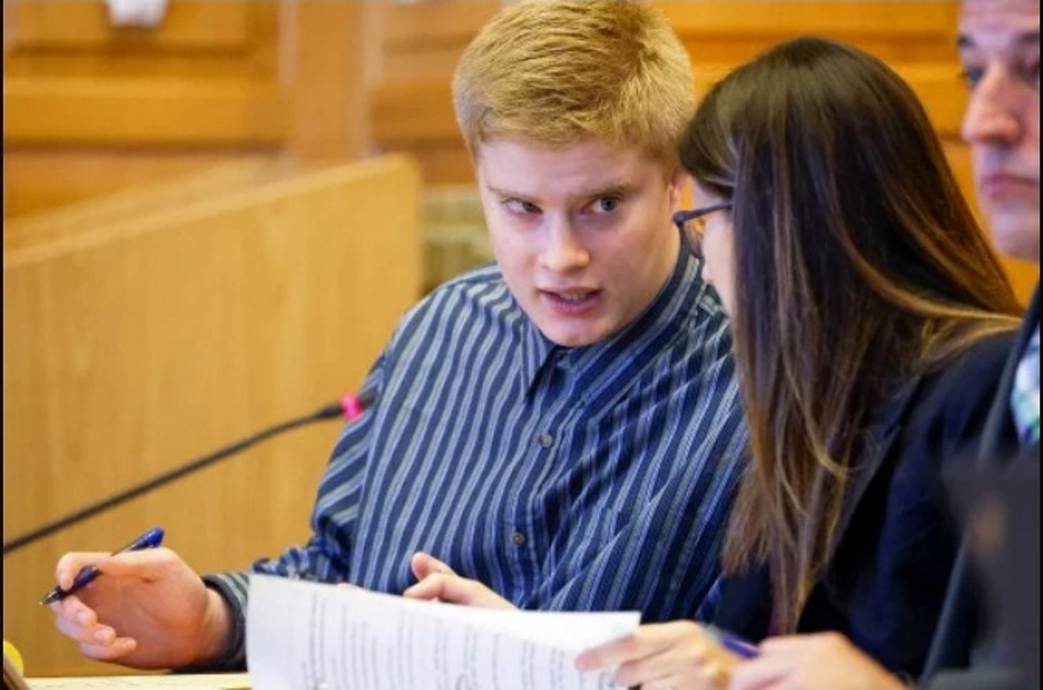 Jeremy Goodale during his sentencing (image via The Gazette)