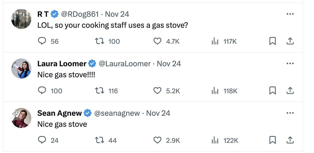 Social media users bashed Kamala Harris after many spotted a stove in her picture after the government advocated a ban on the same. (Image via @KamalaHarris/ Instagram)