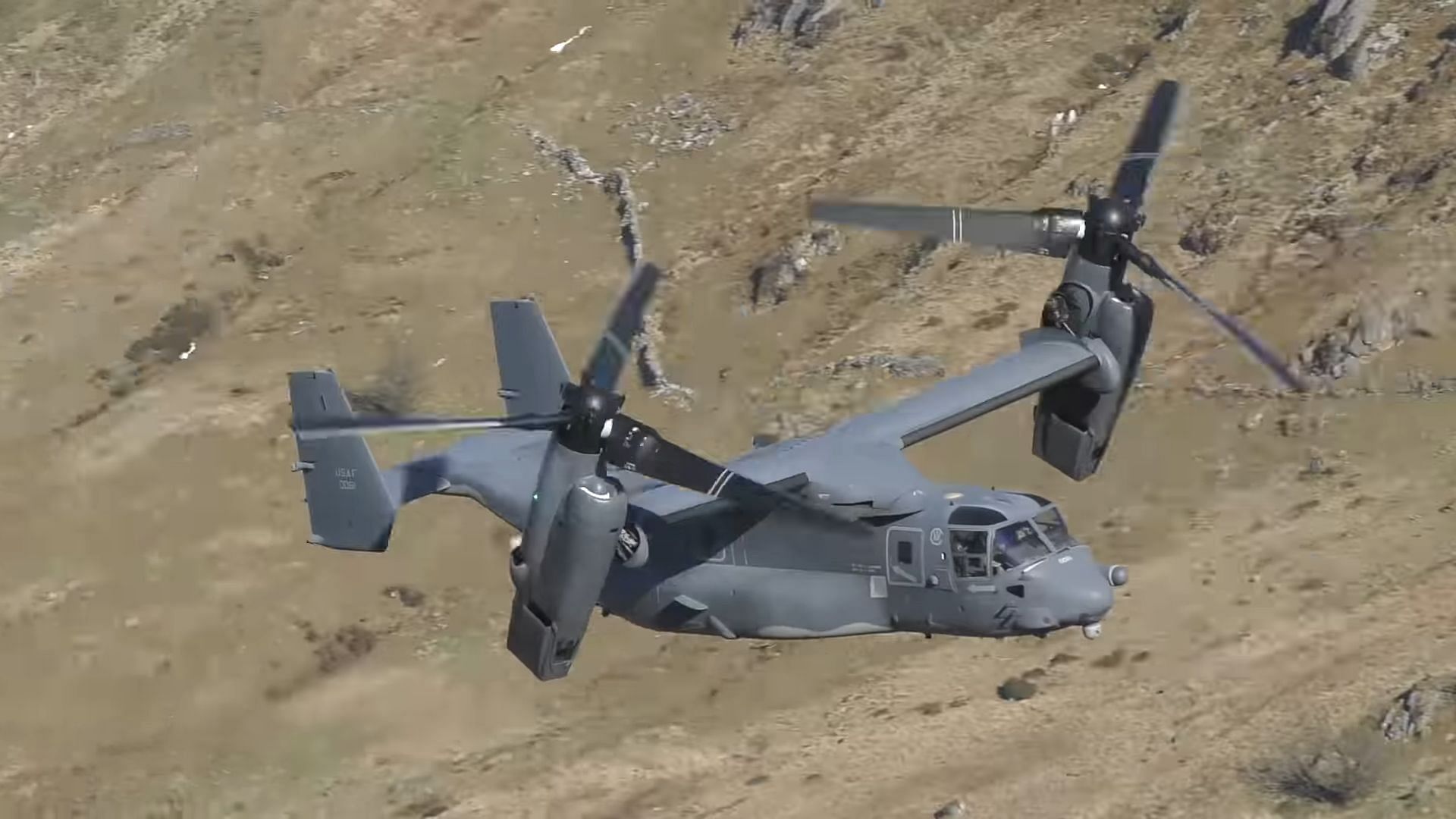 U.S. military aircraft, V-22 Osprey crashes off the cast of Japan; One person confirmed dead (Image via YouTube/Dafydd Phillips)