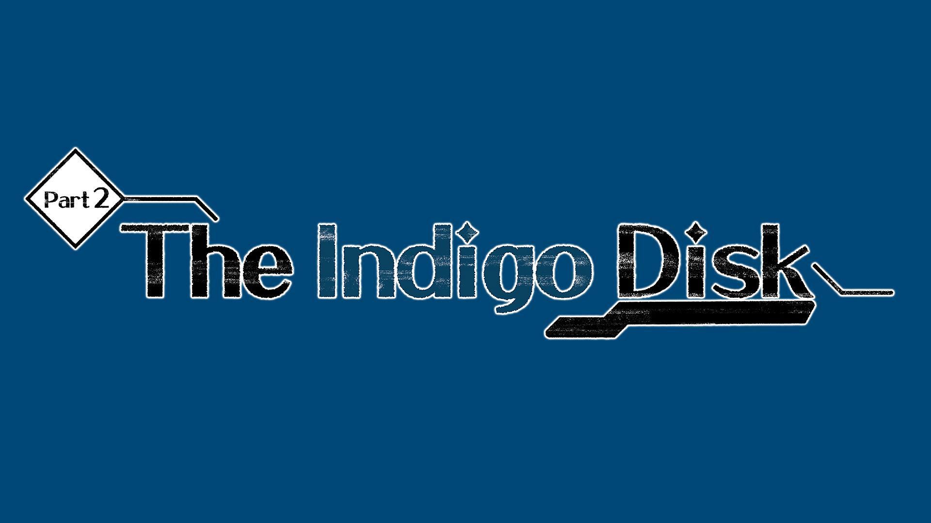 The logo for Pokemon Scarlet and Violet: The Indigo Disk.