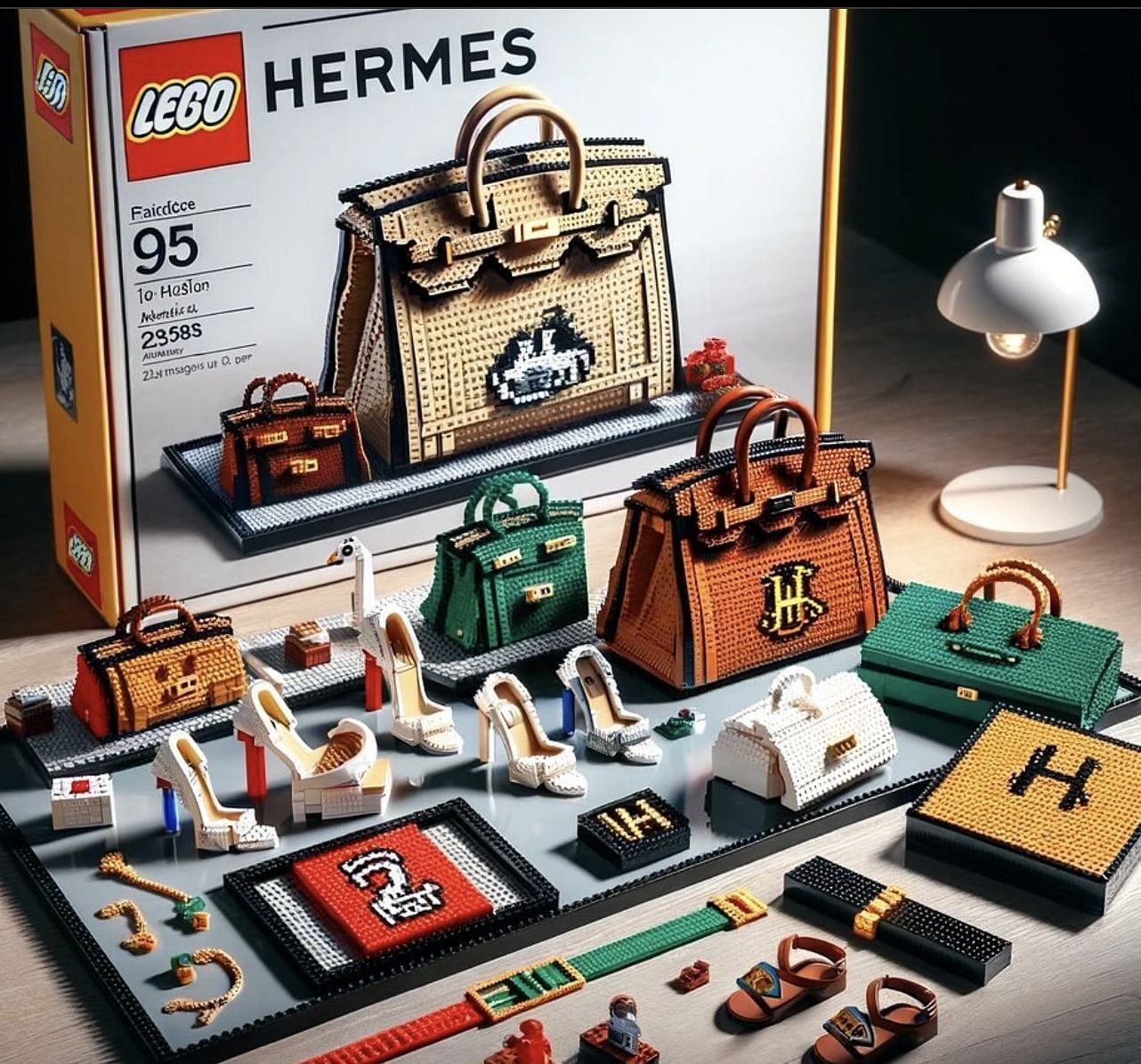 Fake news debunked as many shared images of the Danish toy company collaborating with Hermes Birkin. (Image via @glam.tol/Instagram)