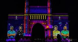 [Watch] Gateway of India lights up in Mumbai to celebrate 2023 World Cup and Diwali, shows top 4 teams as Pakistan virtually out of semifinal race