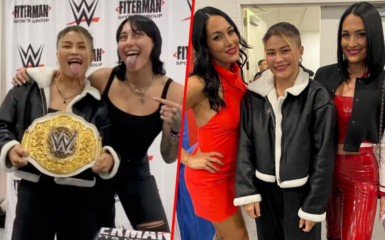 Stamp Fairtex, Rhea Ripley, Bella Twins | Image courtesy of ONE