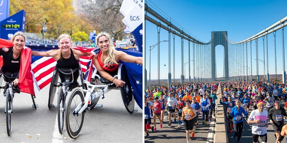 Glimpses of previous year New York City Marathon