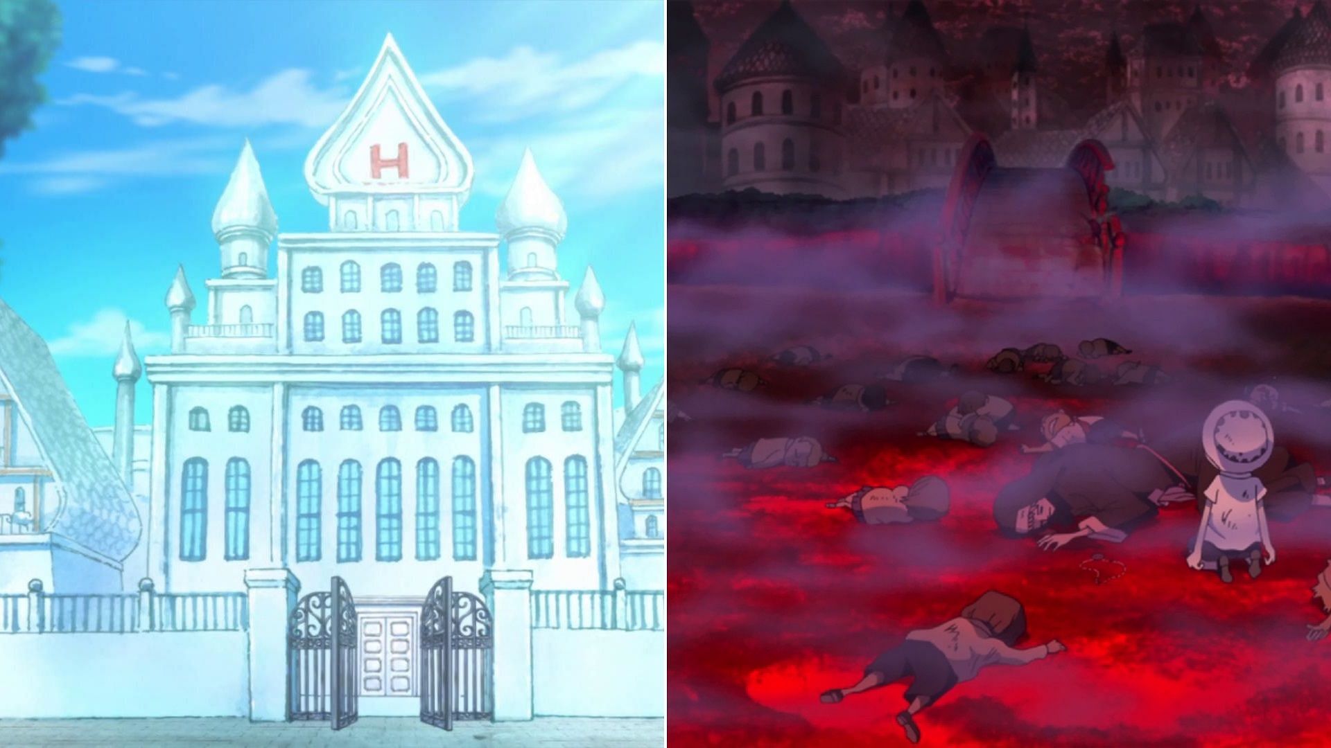 The events that took place in Flevance are depressingly realistic (Image via Toei Animation, One Piece)