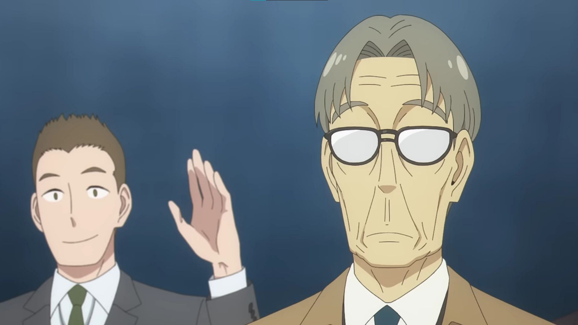 Director as shown in the anime (Image via CloverWorks and WIT)