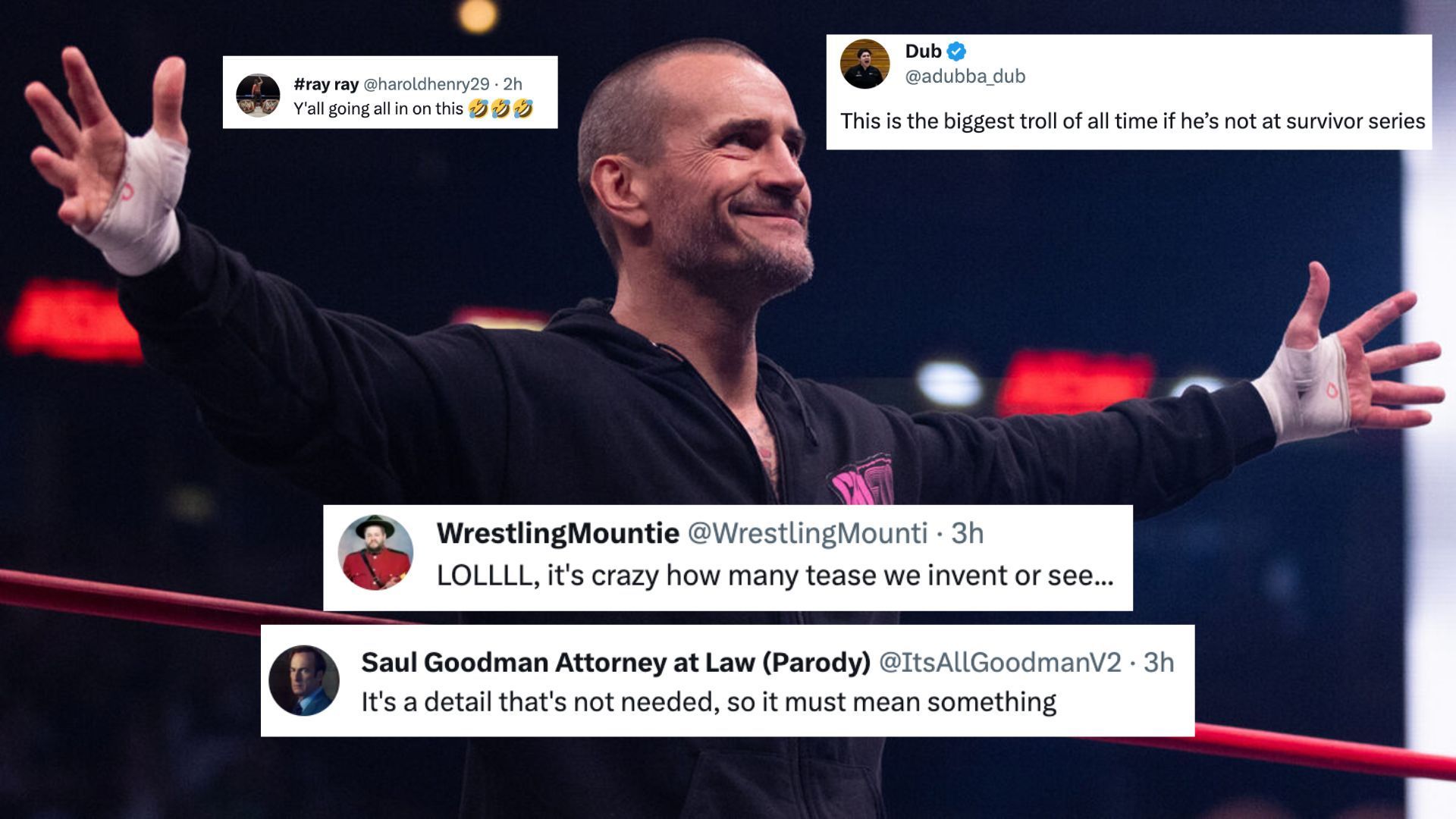 Punk was fired by All Elite Wrestling in September.