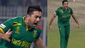 [Watch] Pumped up Tabraiz Shamsi runs around the pitch after clean bowling Glenn Maxwell