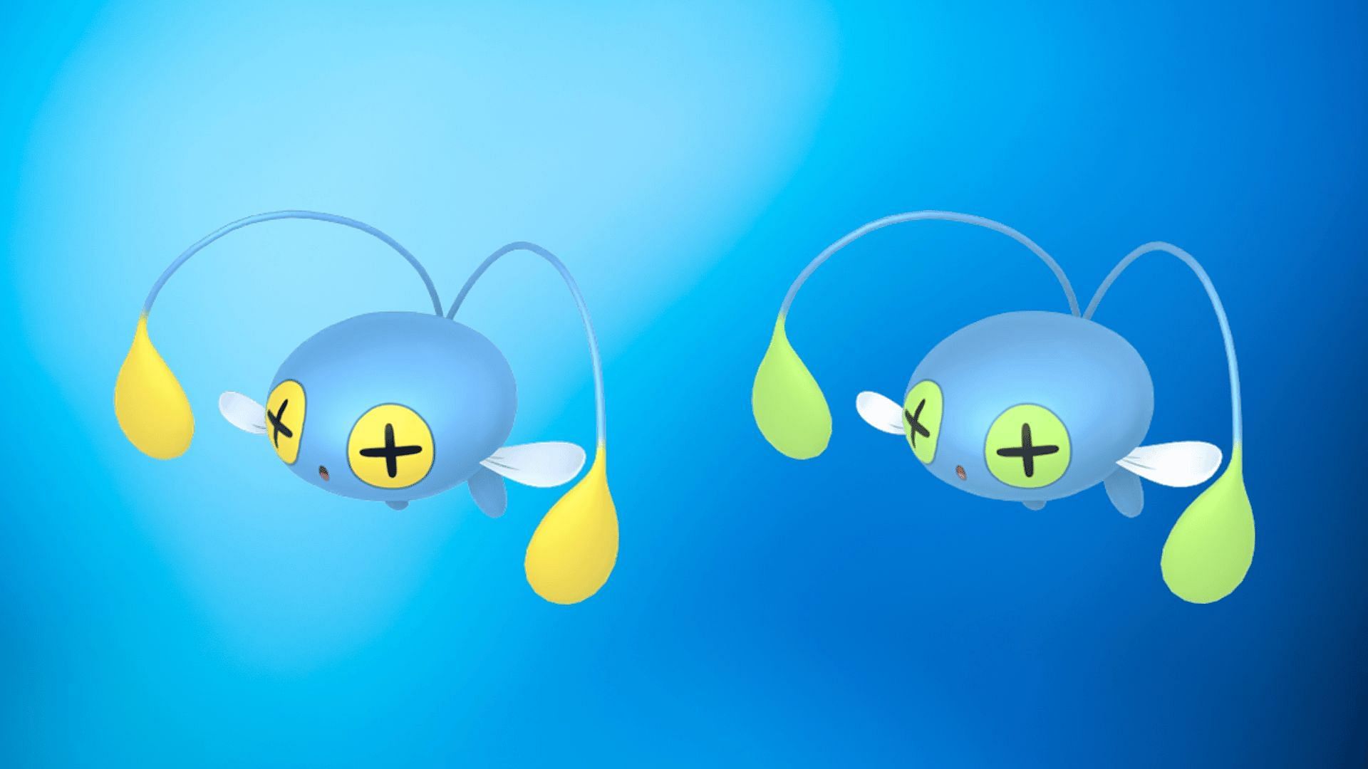 Regular and shiny Chinchou (Image via TPC)