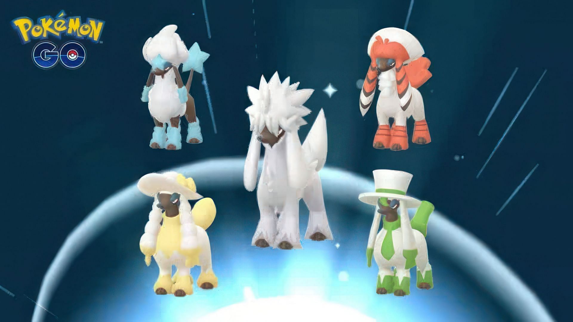 Different Furfrou forms (Image via Sportskeeda || The Pokemon Company)