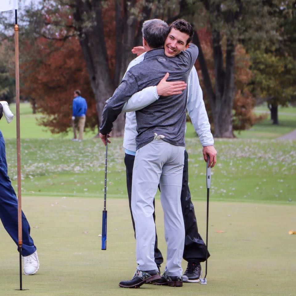 Walker Buehler with his father. Source: Walker Buehler&rsquo;s official Facebook account/ Tony Buehler