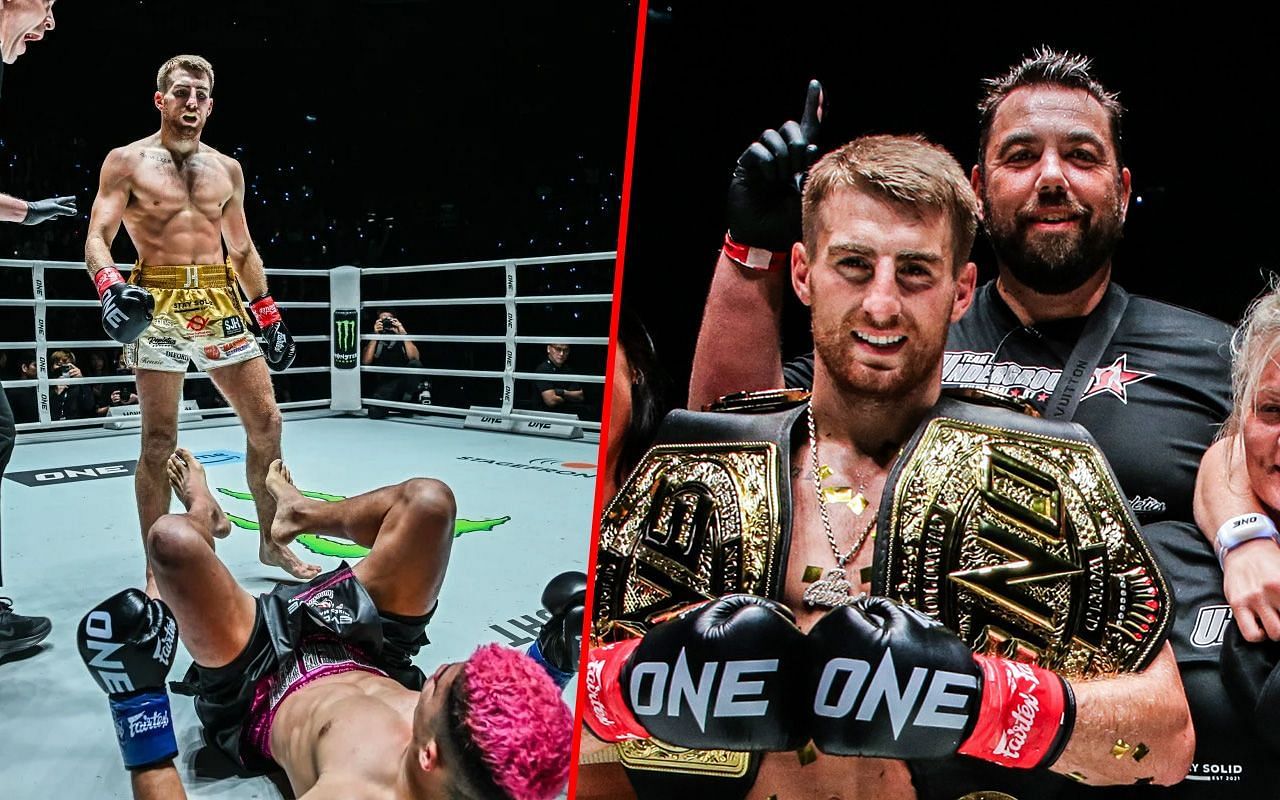 Jonathan Haggerty (L) with Christian Knowles (R) | Photo by ONE Championship