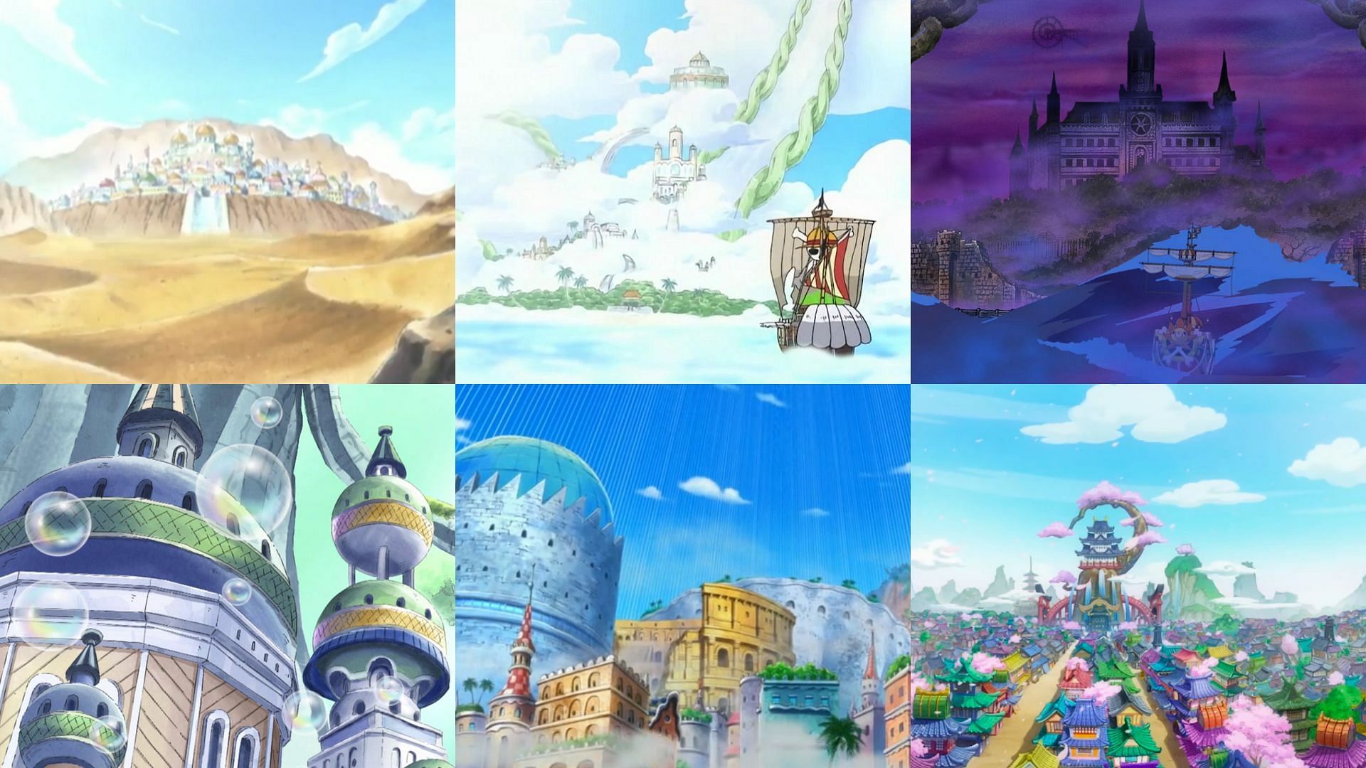 The various arcs of One Piece are set in unforgettable locations (Image via Toei Animation, One Piece)