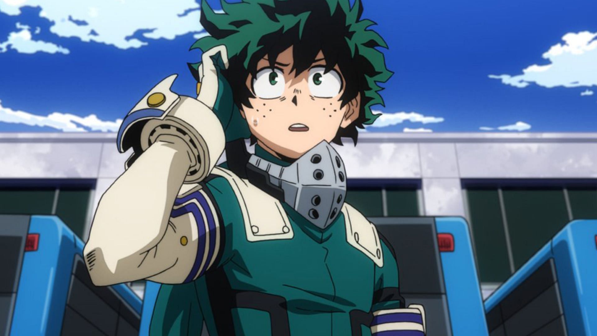 Deku&#039;s an iconic face of shonen now. (Image via Studio Bones)