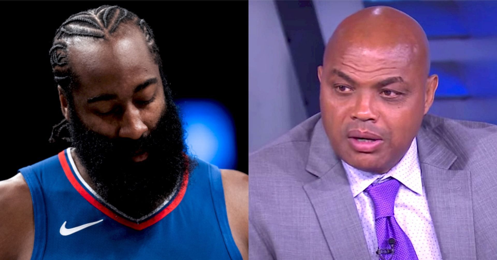 LA Clippers star guard James Harden and NBA legend-turned-TNT analyst Charles Barkley