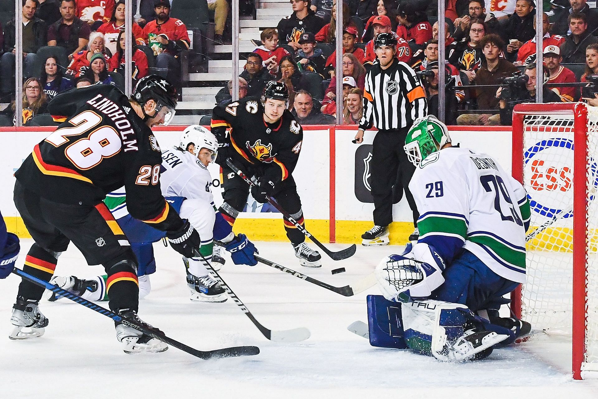 Vancouver Canucks v Calgary Flames