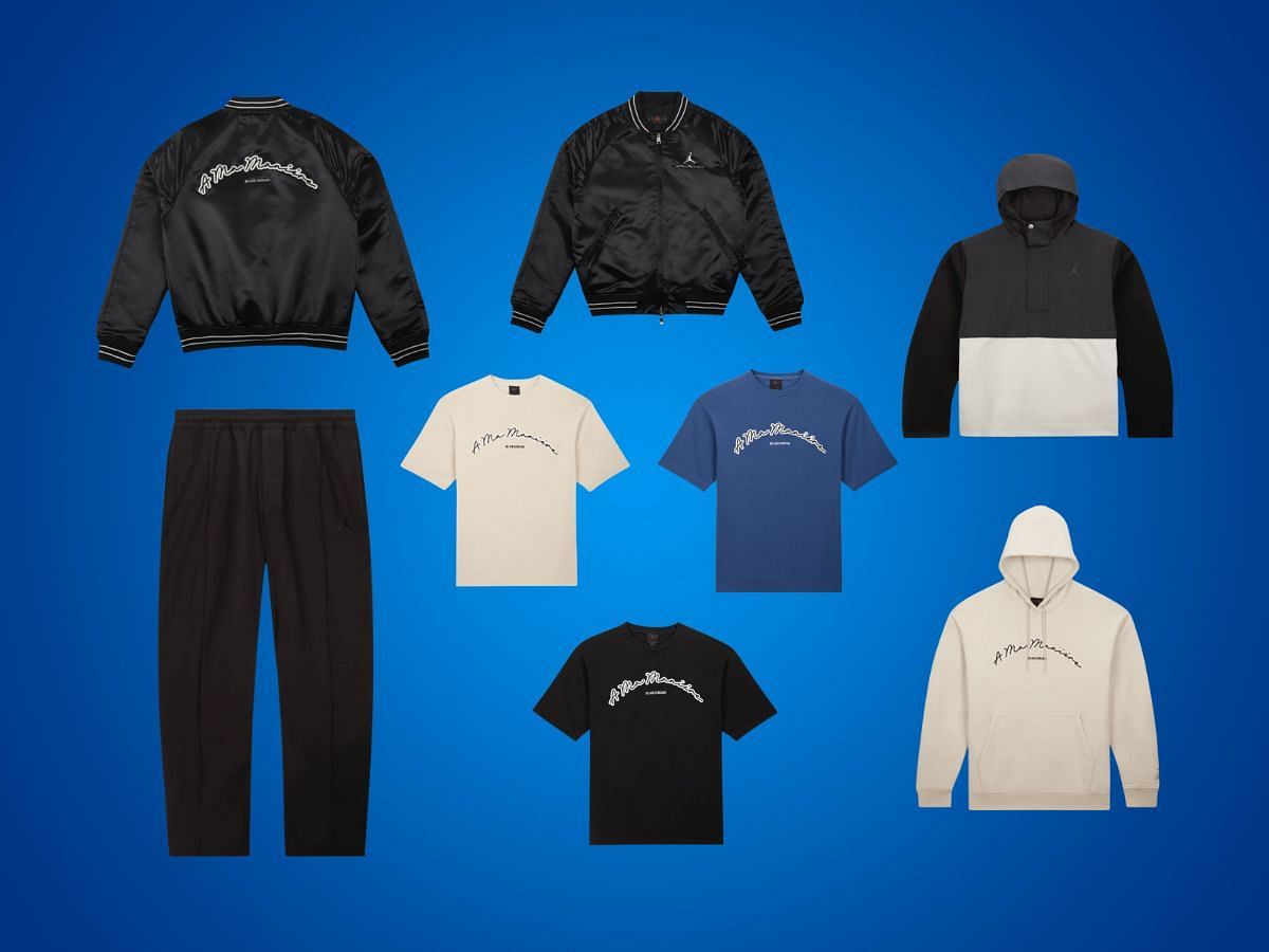 Take a closer look at the apparel items of the collab (Image via Nike)