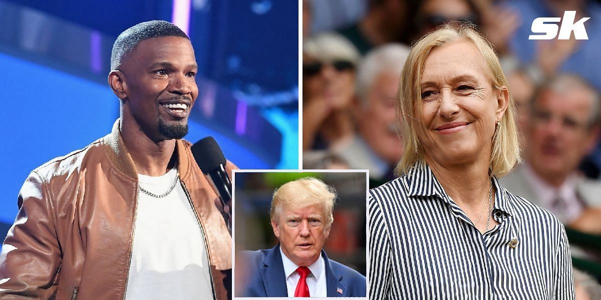 Martina Navratilova laughs at Jamie Foxx&rsquo;s witty Donald Trump mockery