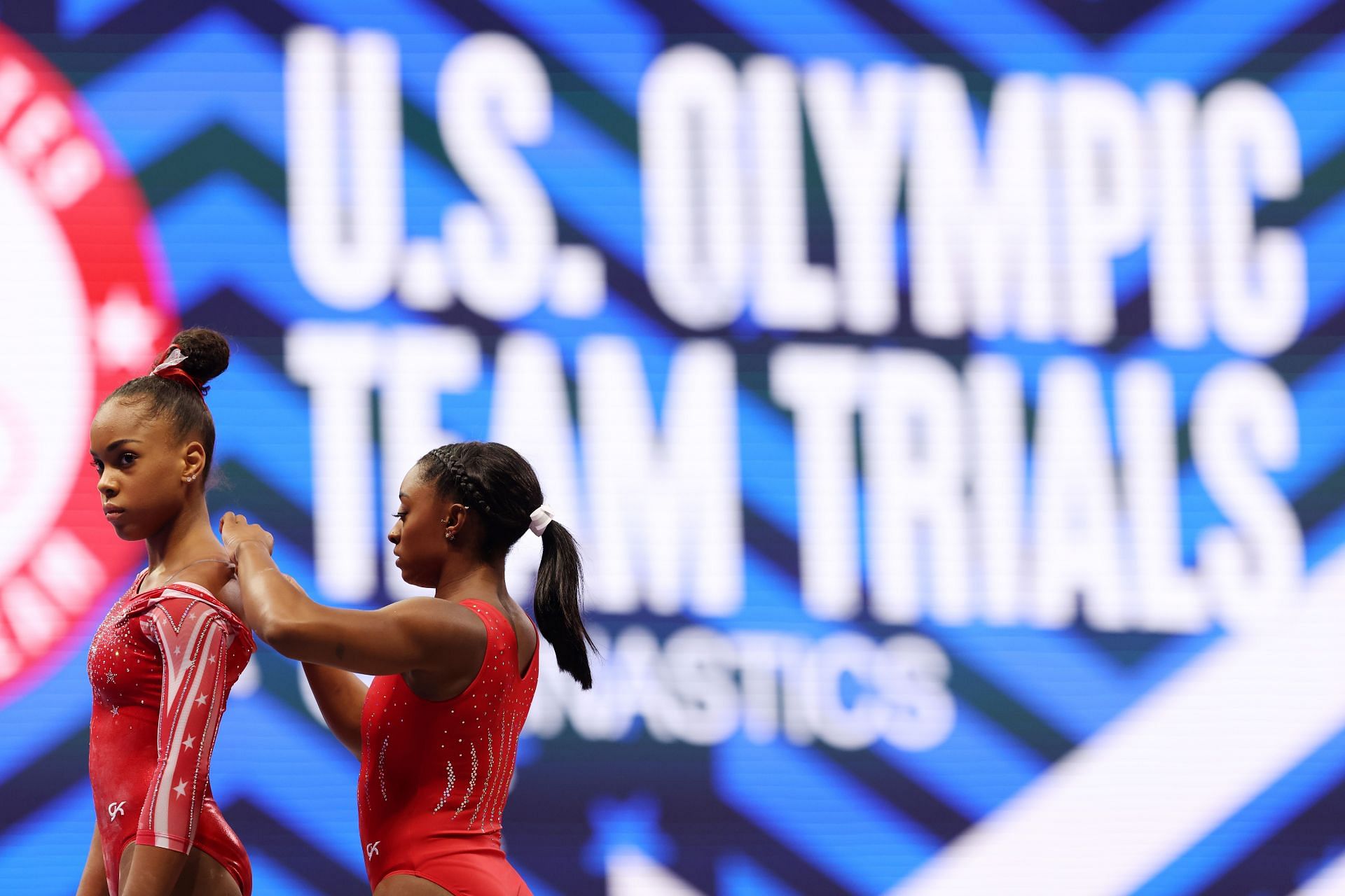 Biles and Miller at 2021 U.S. Olympic Trials - Gymnastics - Day 4