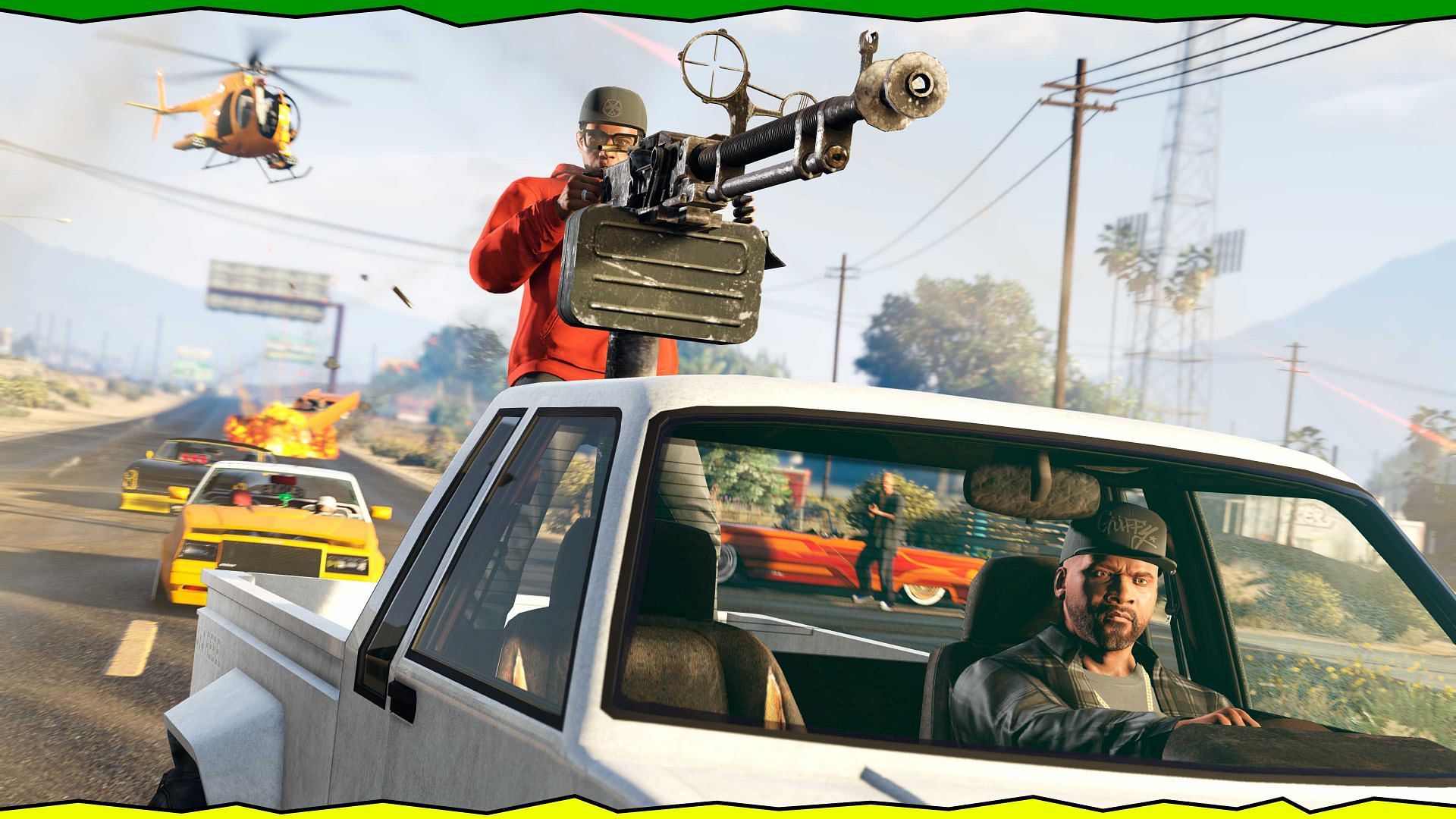 Franklin and Lamar taking care of some business (Image via Rockstar Games)