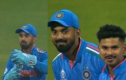[Watch] KL Rahul sports a beaming smile after his DRS review decision proves to be successful during IND vs SL 2023 World Cup clash