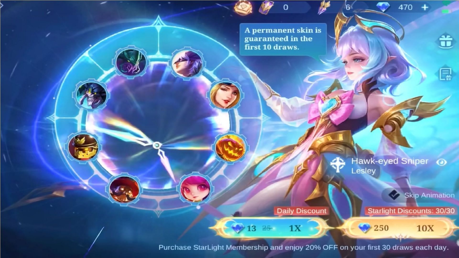 Angela &quot;Avatar of Time&quot; skin, MLBB Starlight Fest 2023